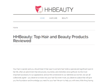 Tablet Screenshot of hhbeauty.com
